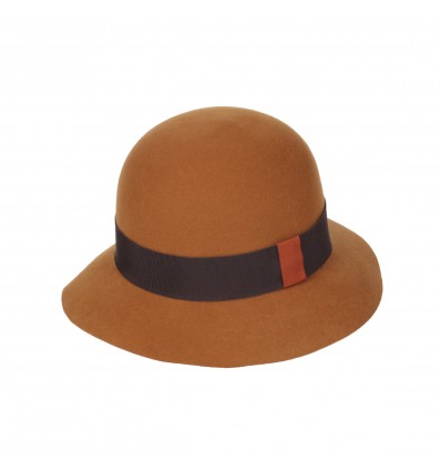 Chapeau Cloche Cognac